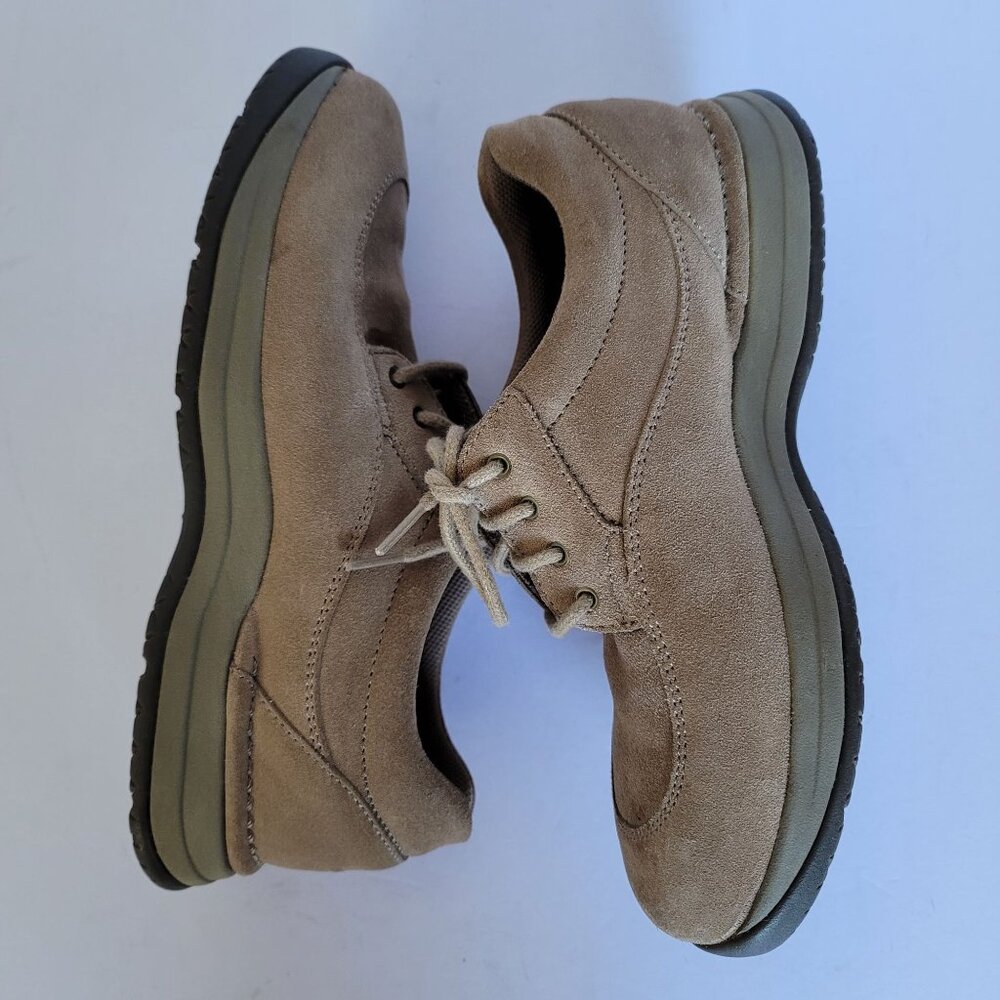 Rockport Women's Leather Upper Suede Lace-Up Sneakers. Size 8